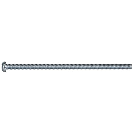 #6-32 X 3 In Combination Phillips/Slotted Round Machine Screw, Zinc Plated Steel, 100 PK